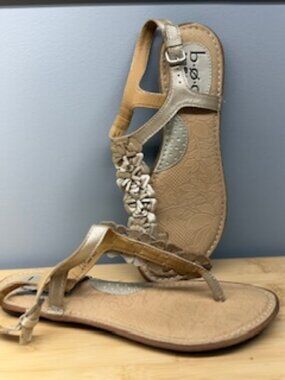 b.o.c. by Born Gold Floral Sandals – Leather | Feminine Comfort & Boho Chic